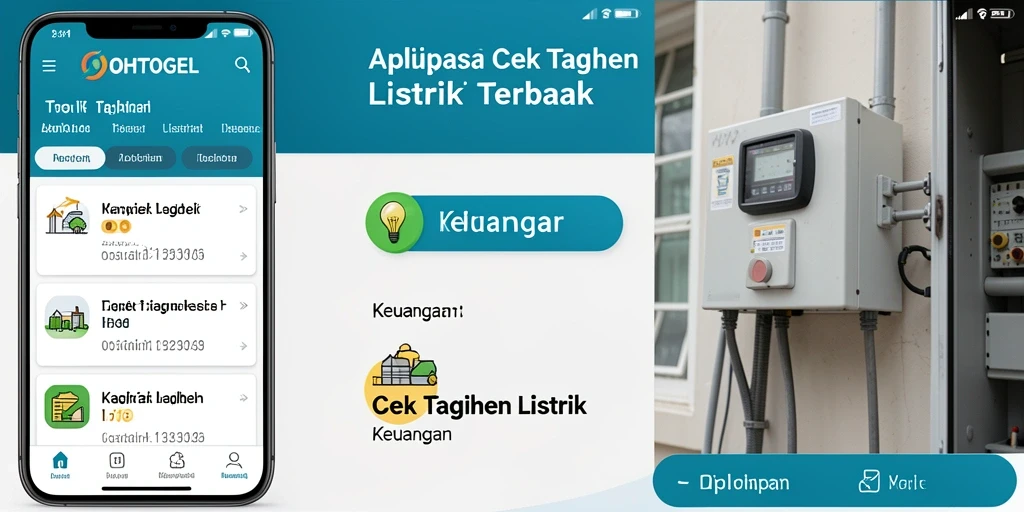 Screenshot utama OHTOGEL menampilkan antarmuka cek tagihan listrik yang intuitif.