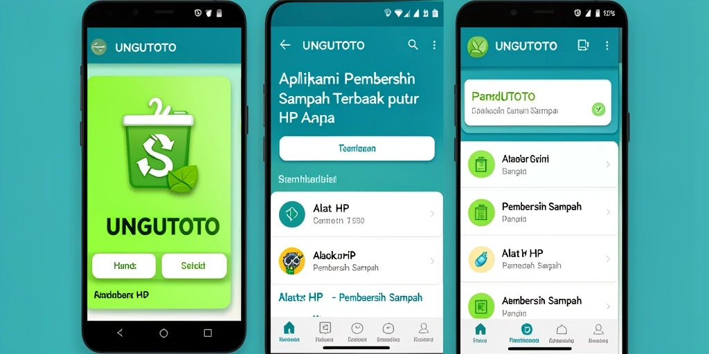 Antarmuka UNGUTOTO yang sederhana dan intuitif.